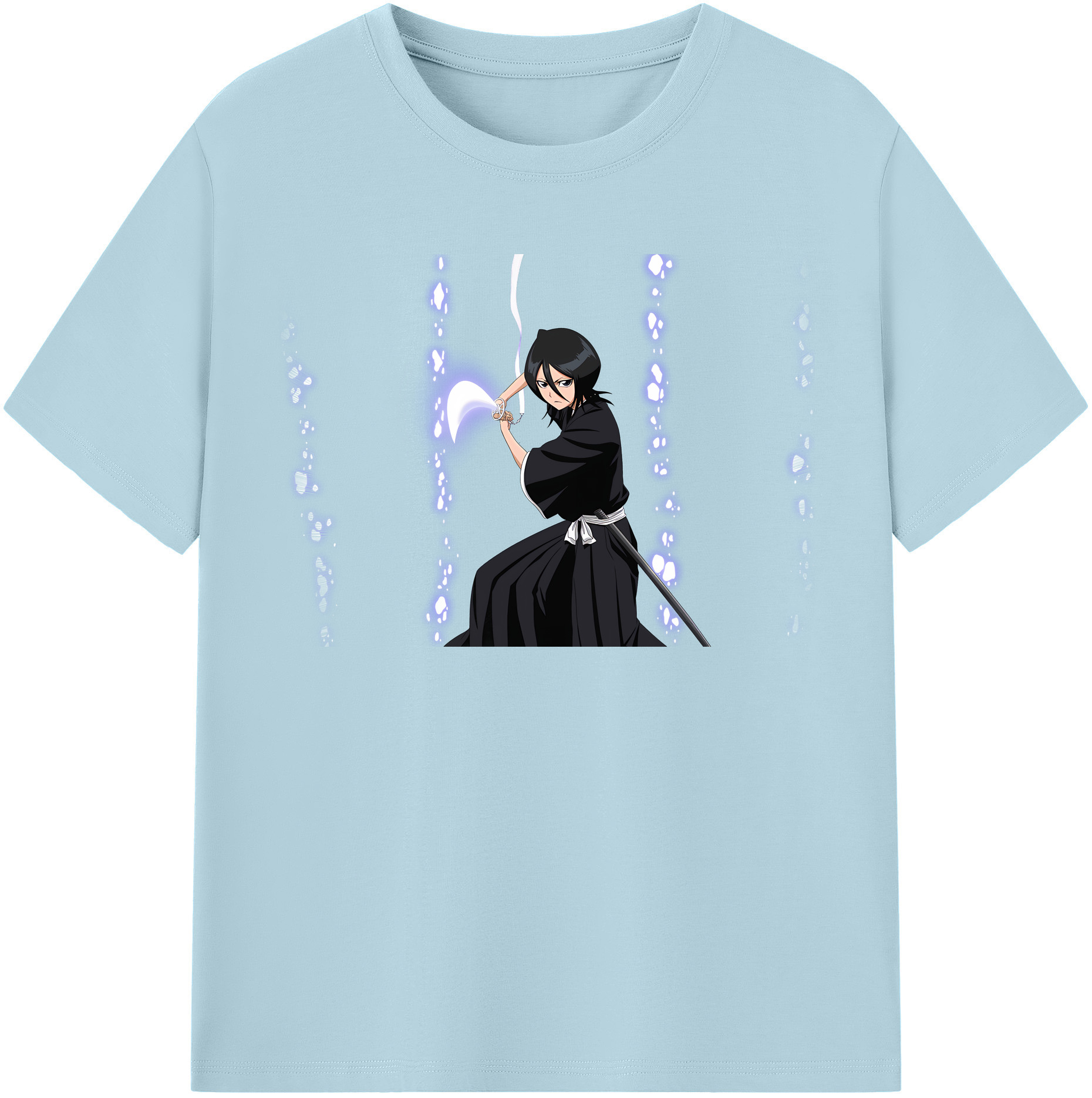 （画像用） ブリーチ 朽木ルキア BLEACH Kuchiki Rukia 綿100％半袖Tシャツ（フロントプリント）